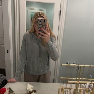 thin grey bandy melville hoodie